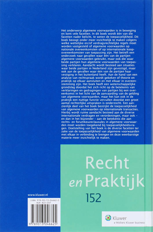 Achterkant van Toepasselijkheid van algemene voorwaarden