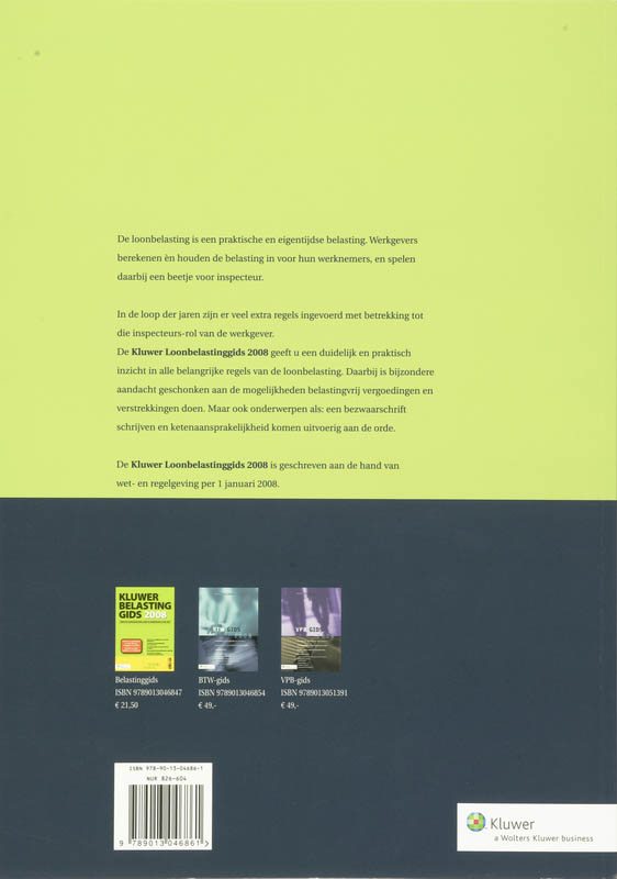 Achterkant van 2008