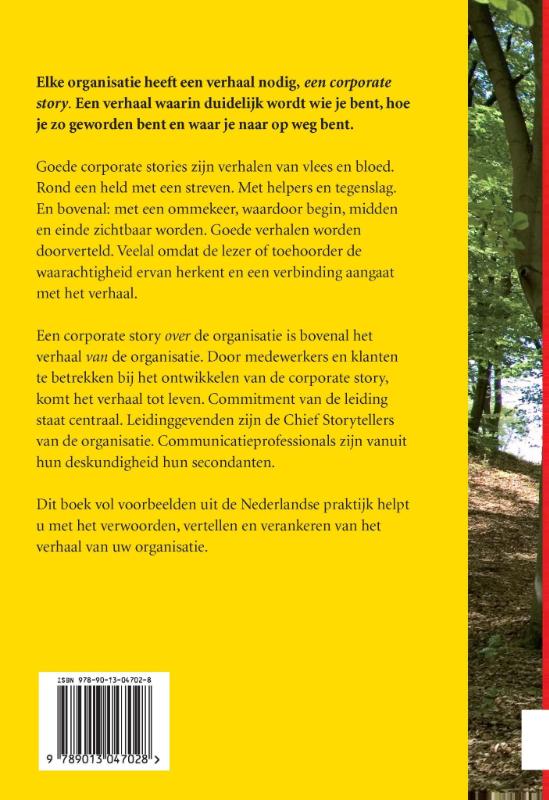 Achterkant van Corporate Stories
