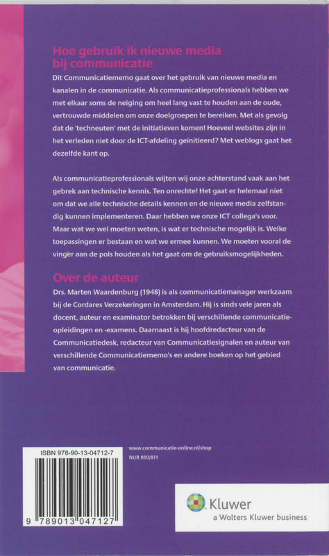 Achterkant van Hoe gebruik ik nieuwe media bij communicatie