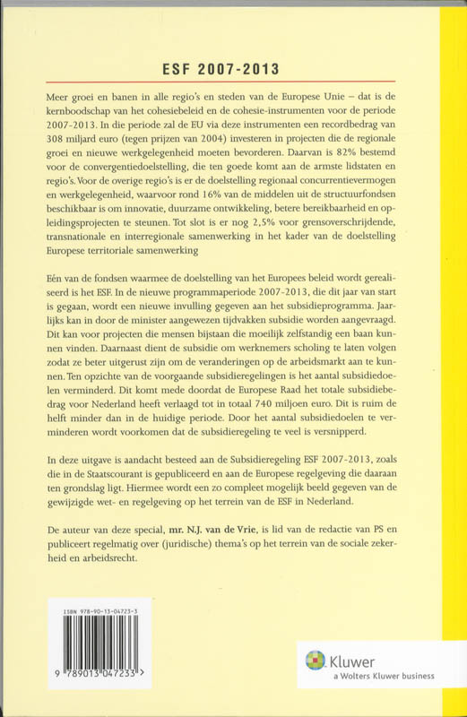 Achterkant van ESF 2007-213