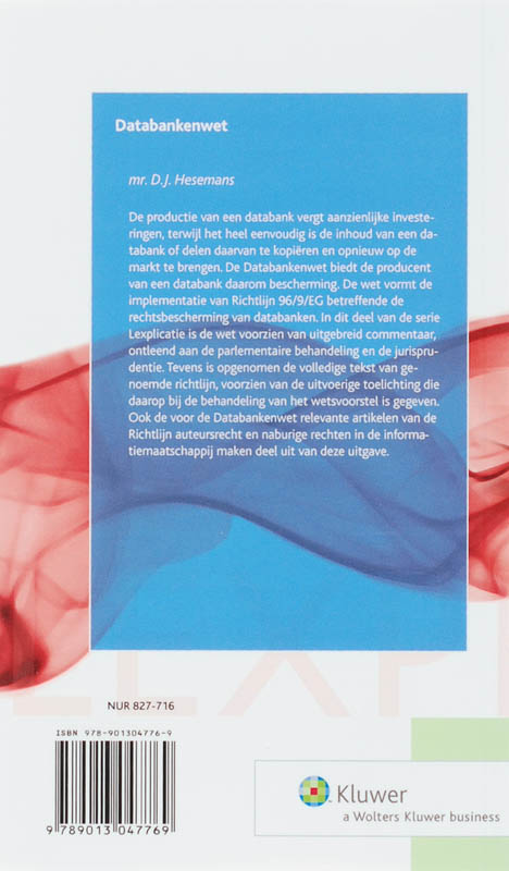 Achterkant van Databankenwet