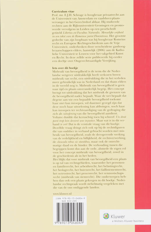 Achterkant van Losdelig handboek