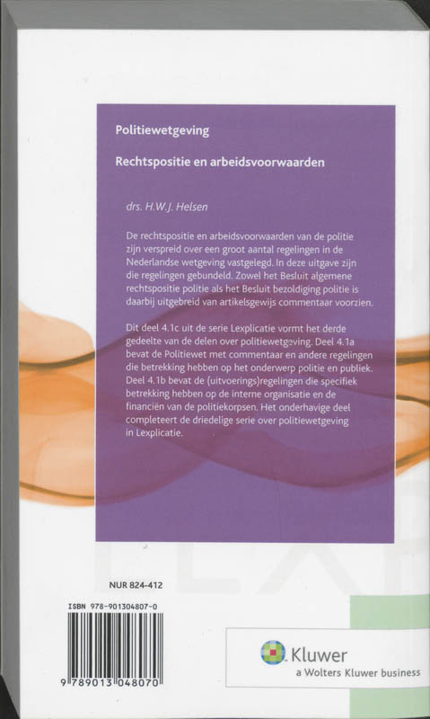 Achterkant van 1c Rechtspositie en arbeidsvoorwaarden