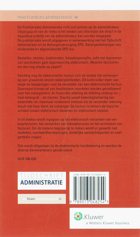 Achterkant van Elektronisch factureren