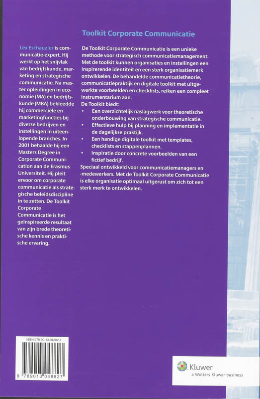 Achterkant van Toolkit Corporate Communicatie