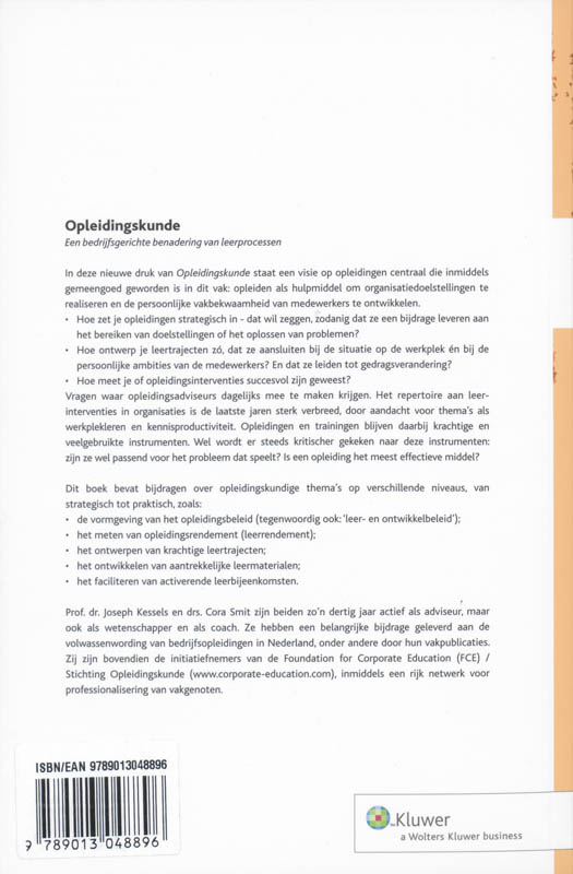 Achterkant van Opleidingskunde