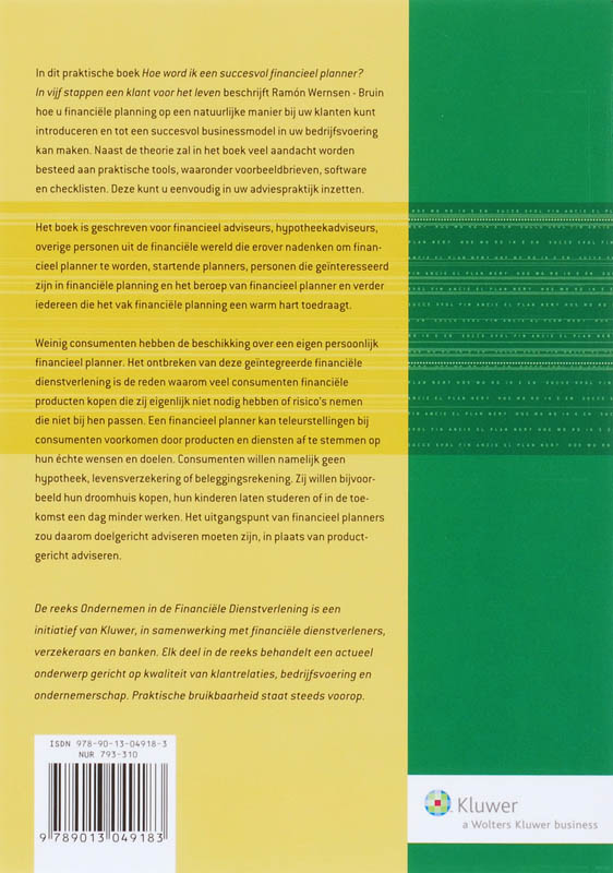 Achterkant van Hoe word ik een succesvol financieel planner?