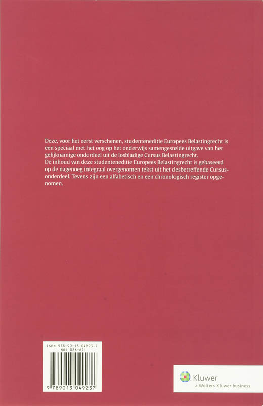 Achterkant van Studenteneditie 2007/2008