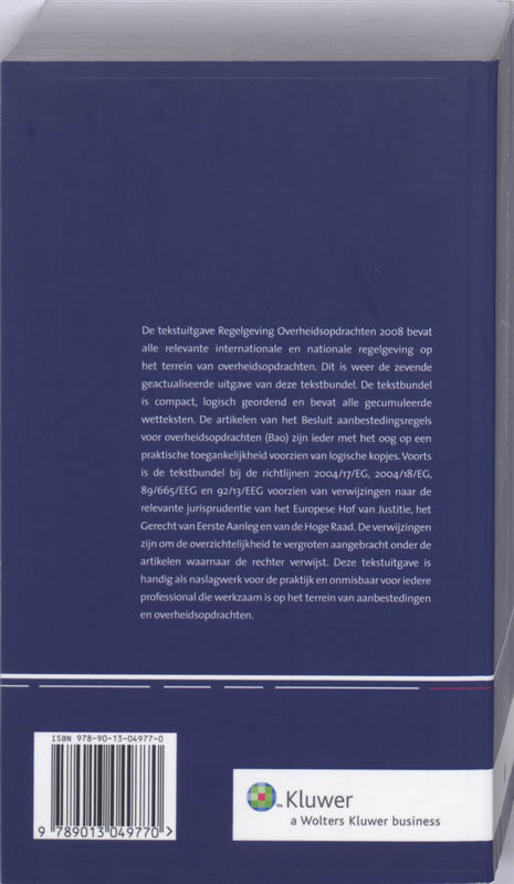 Achterkant van 2008