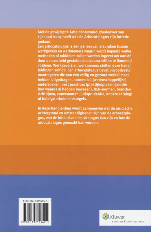 Achterkant van Handleiding Arbocatalogus