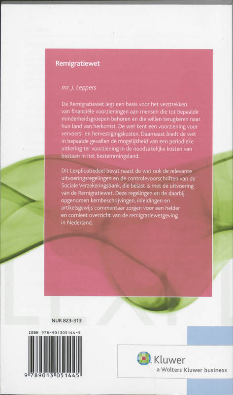 Achterkant van Remigratiewet