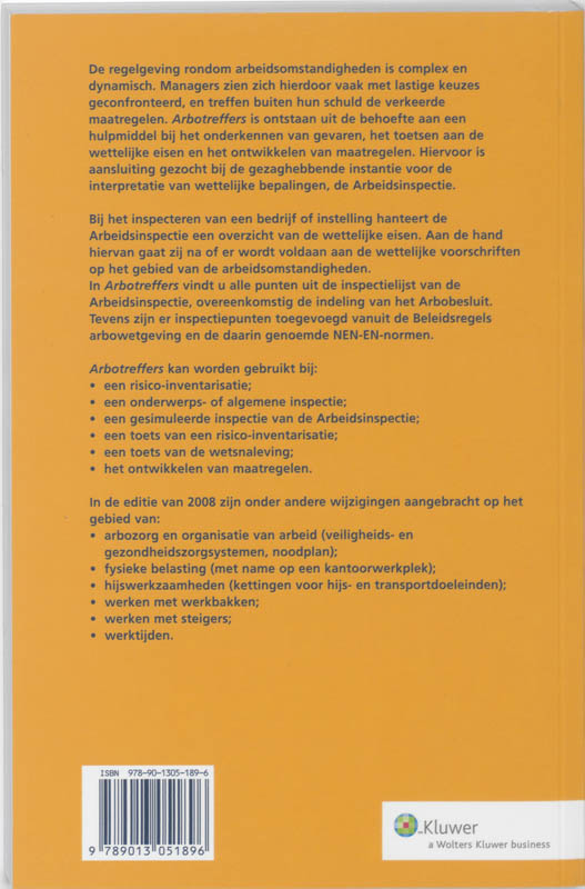 Achterkant van Arbotreffers