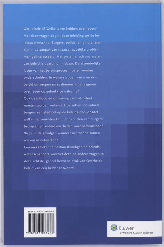 Achterkant van Overheidsbeleid