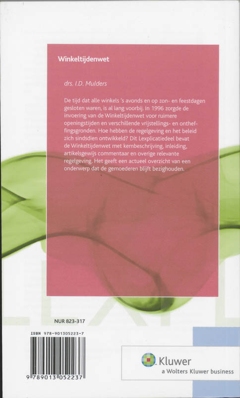 Achterkant van Winkeltijdenwet