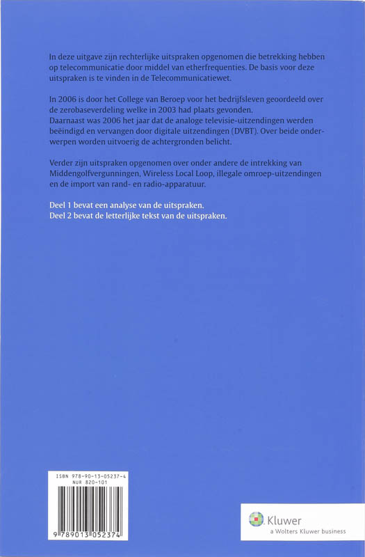Achterkant van 2006