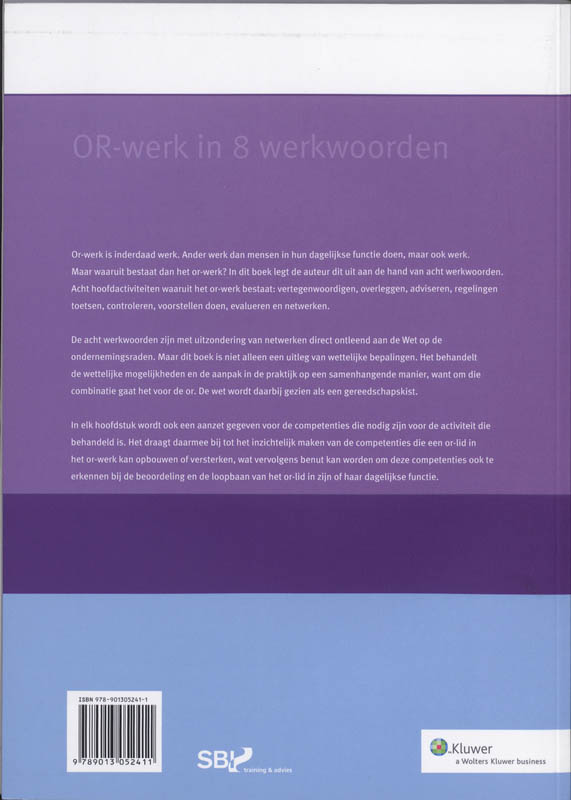Achterkant van OR-werk in 8 werkwoorden