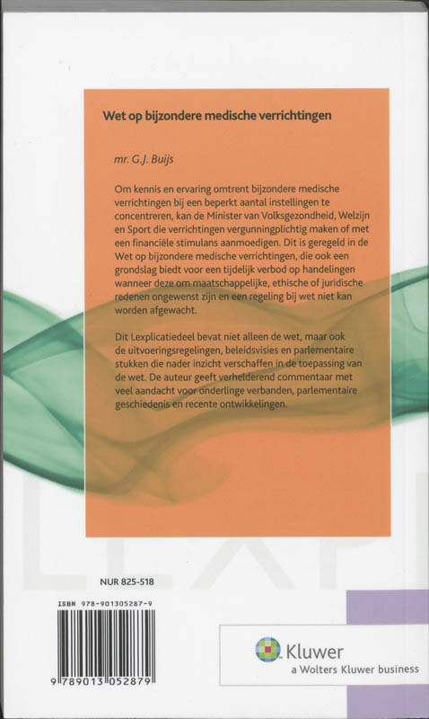 Achterkant van Lexplicatie Wet op bijzondere medische verrichtingen