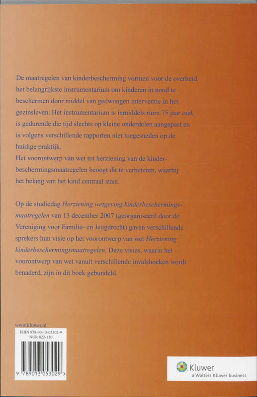 Achterkant van Herziening kinderbeschermingsmaatregelen