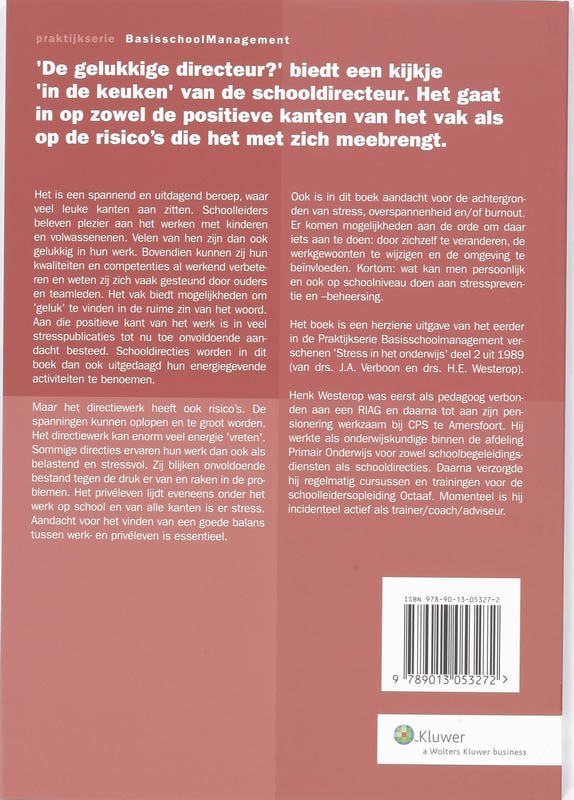 Achterkant van De gelukkige directeur?