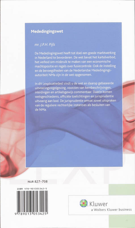 Achterkant van Mededingingswet