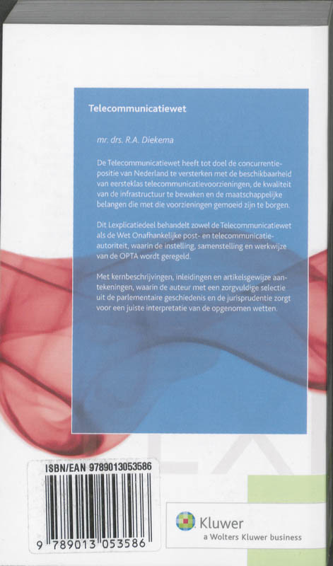 Achterkant van Telecommunicatiewet