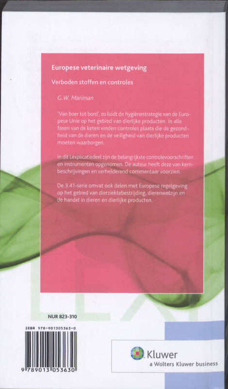 Achterkant van Europese veterinaire wetgeving