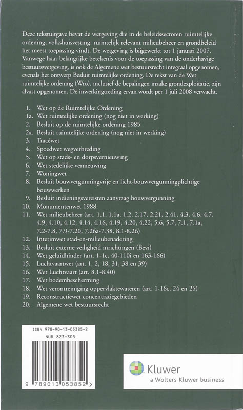 Achterkant van Tekstuitgave