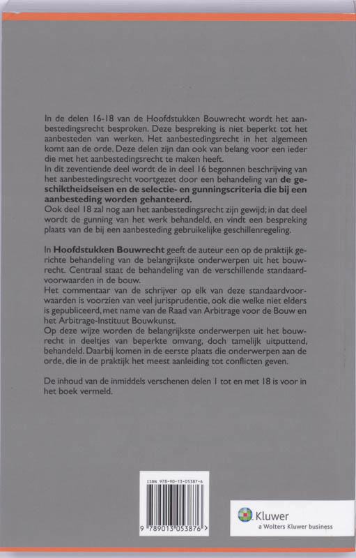 Achterkant van 17 Aanbestedingsrecht volgens UAR en UAR-EG; Geschiktheidseisen