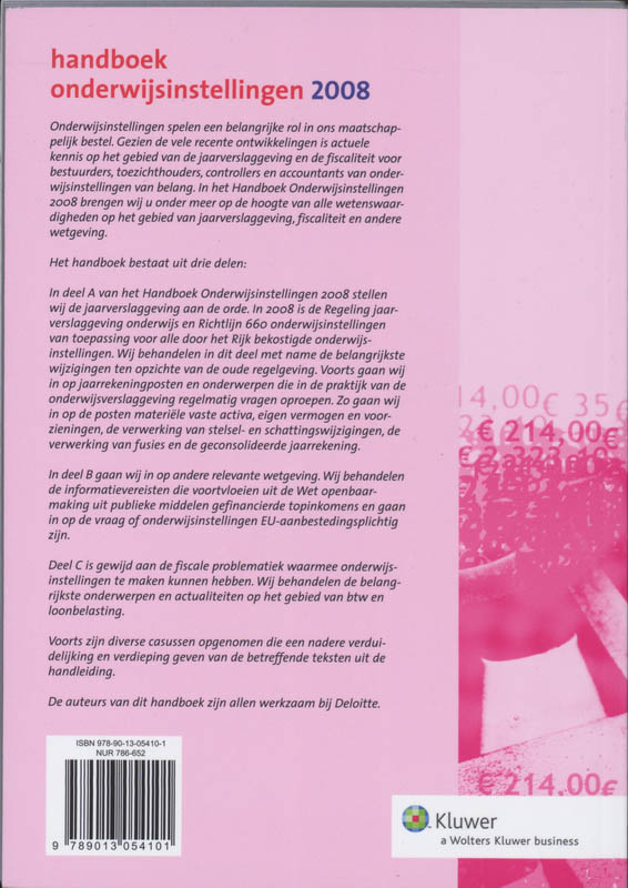 Achterkant van 2008