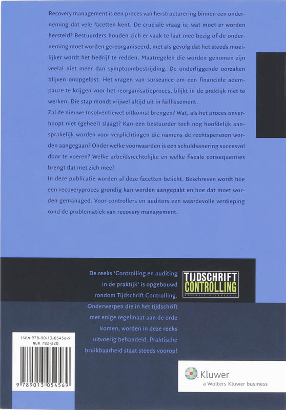 Achterkant van Recovery management