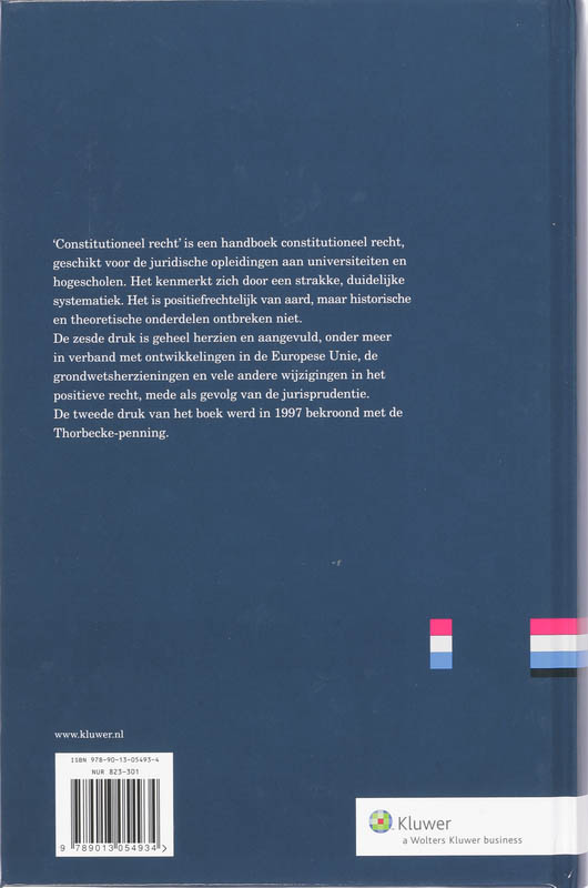 Achterkant van Constitutioneel recht
