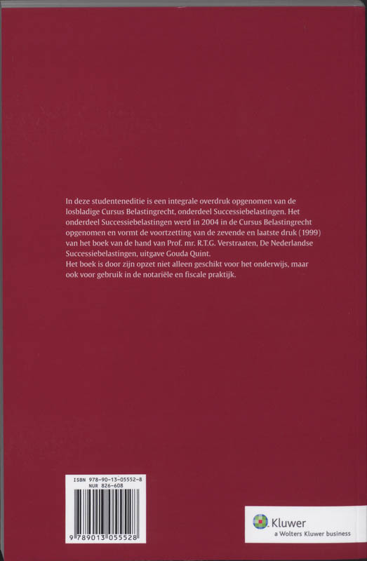 Achterkant van Studenteneditie