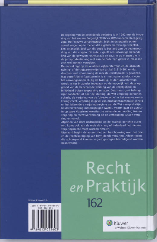 Achterkant van De bevrijdende verjaring