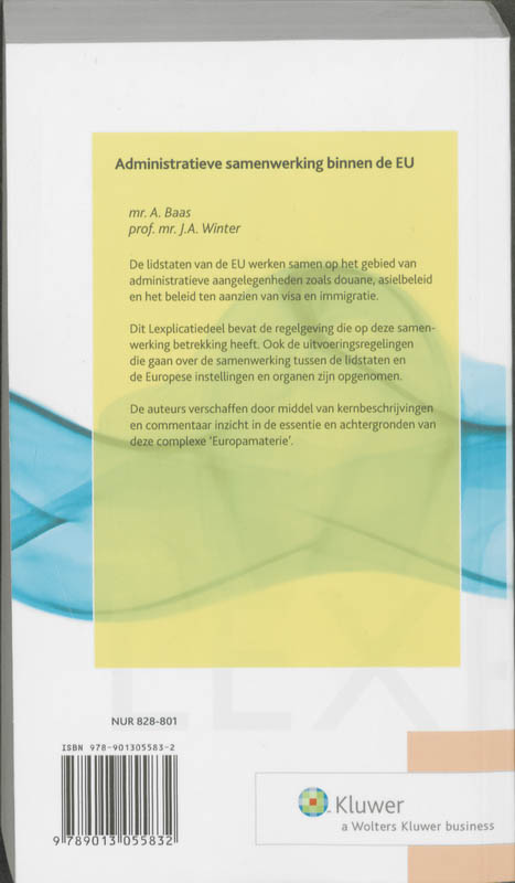 Achterkant van Administratieve samenwerking binnen de EU
