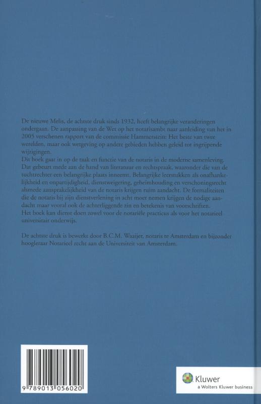 Achterkant van De notariswet