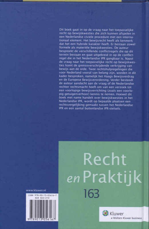 Achterkant van IPR-bewijsrecht en bewijsverkrijging