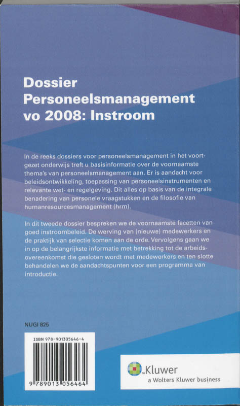 Achterkant van Instroom
