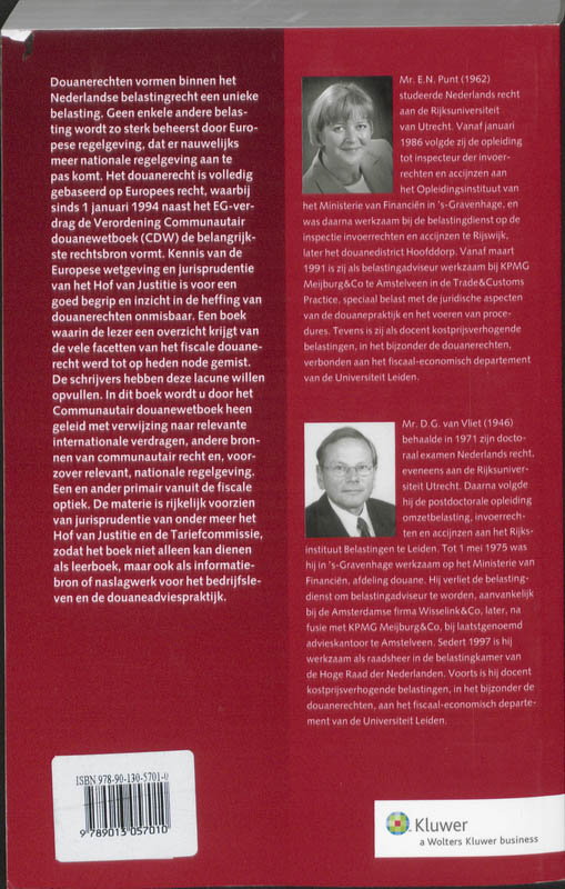 Achterkant van Douanerechten