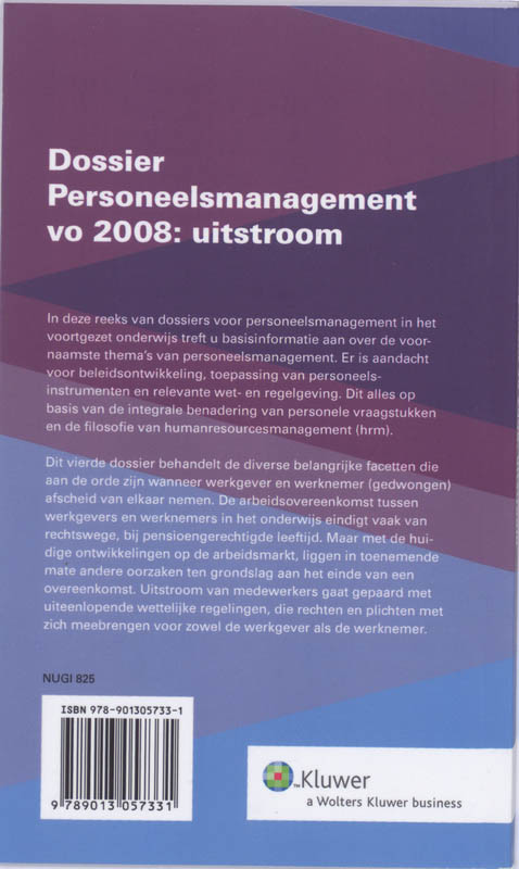 Achterkant van Uitstroom