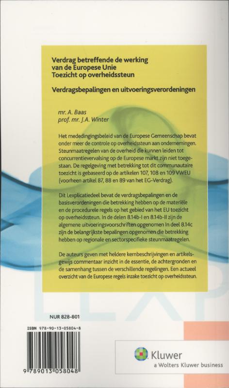 Achterkant van Verdragsbepalingen uitvoeringsverordeningen