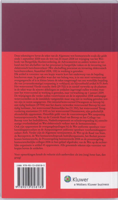 Achterkant van 2008/2009