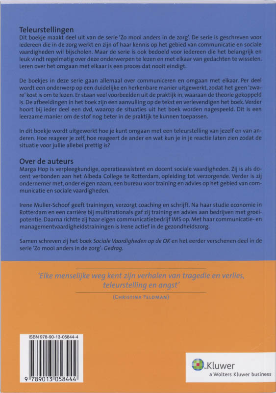 Achterkant van Teleurstellingen