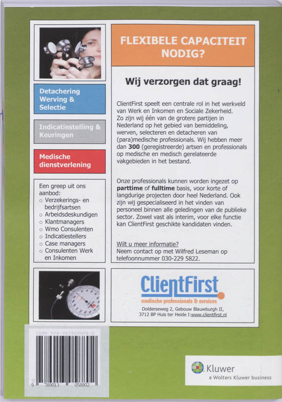Achterkant van Combipakket Kleine Gids Sociale Zekerheid en in beeld en geluid