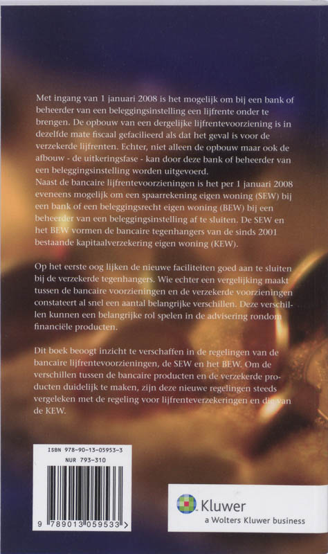 Achterkant van Banksparen