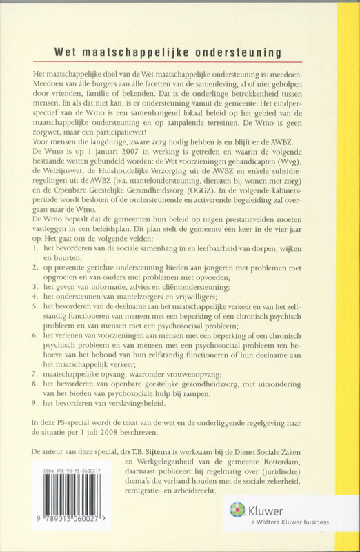 Achterkant van Wet Maatschappelijke Ondersteuning