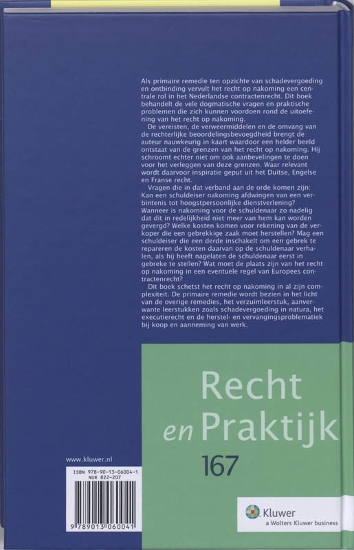 Achterkant van De grenzen van het recht op nakoming