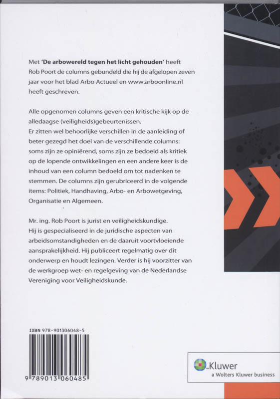 Achterkant van De arbowereld tegen het licht gehouden