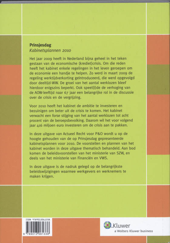 Achterkant van Prinsjesdag kabinetsplannen