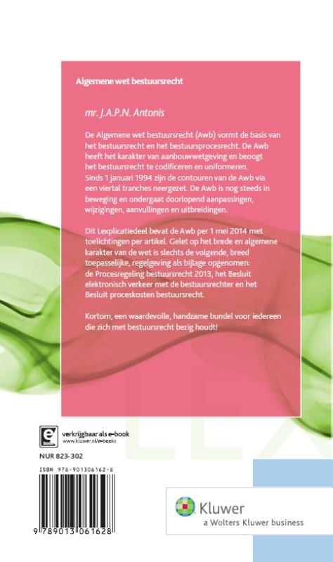 Achterkant van Algemeen wet bestuursrecht